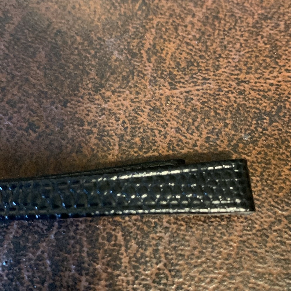 9mm Black lizard Leather Replacement Watch Band - Picture 5 of 7